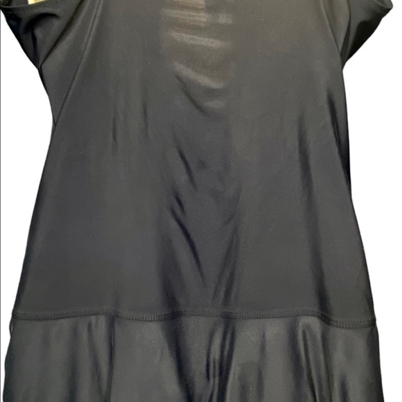 Tropical Escape Women’s One Piece Bathing Suit 12  Geometric Print Black & White - Picture 6 of 10